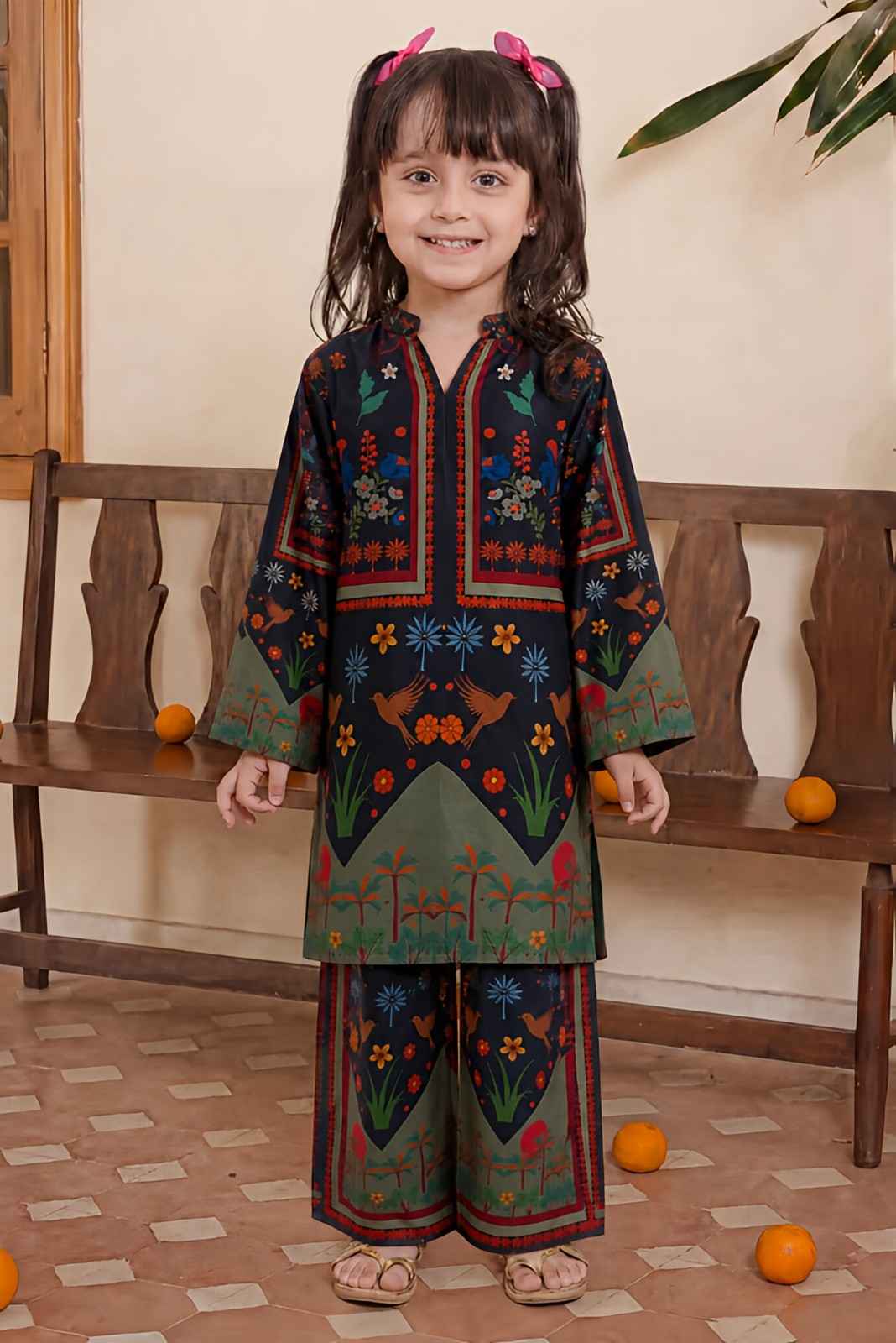 Floral Bird Print Co-Ord Set
