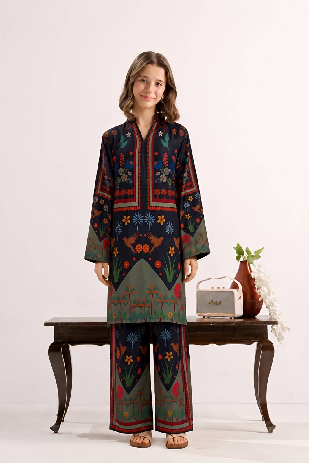 Floral Bird Print Co-Ord Set