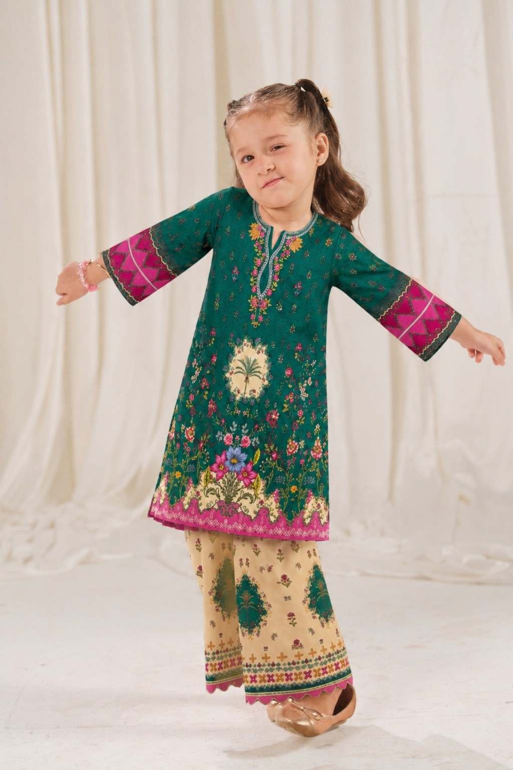 Green Garden Flora Co-Ord Set