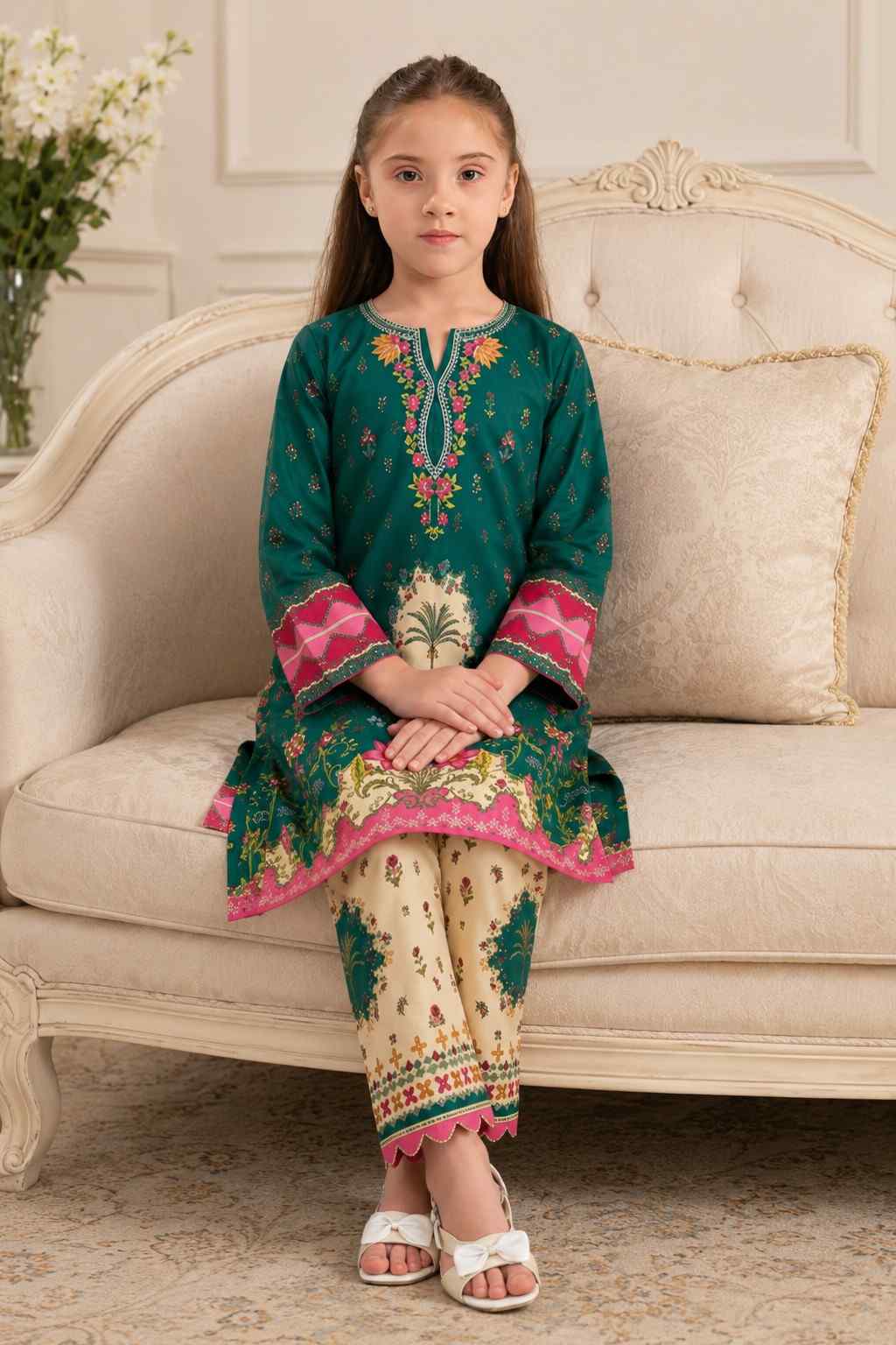Green Garden Flora Co-Ord Set