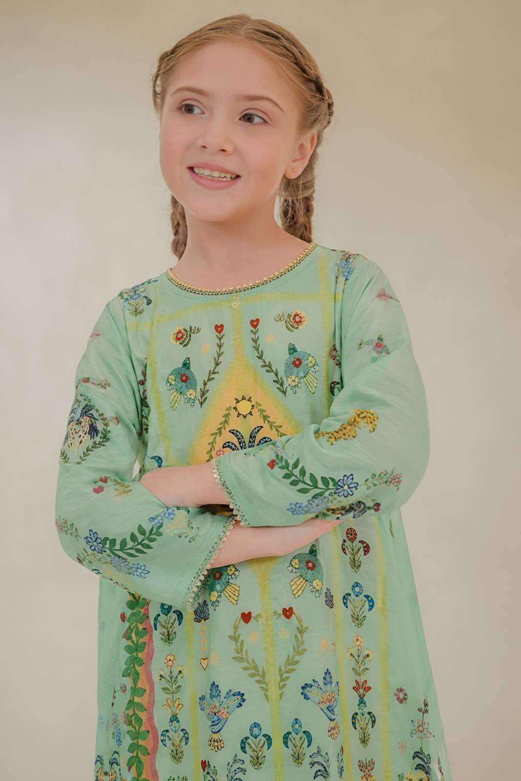 Mint Garden Printed Co-Ord Set