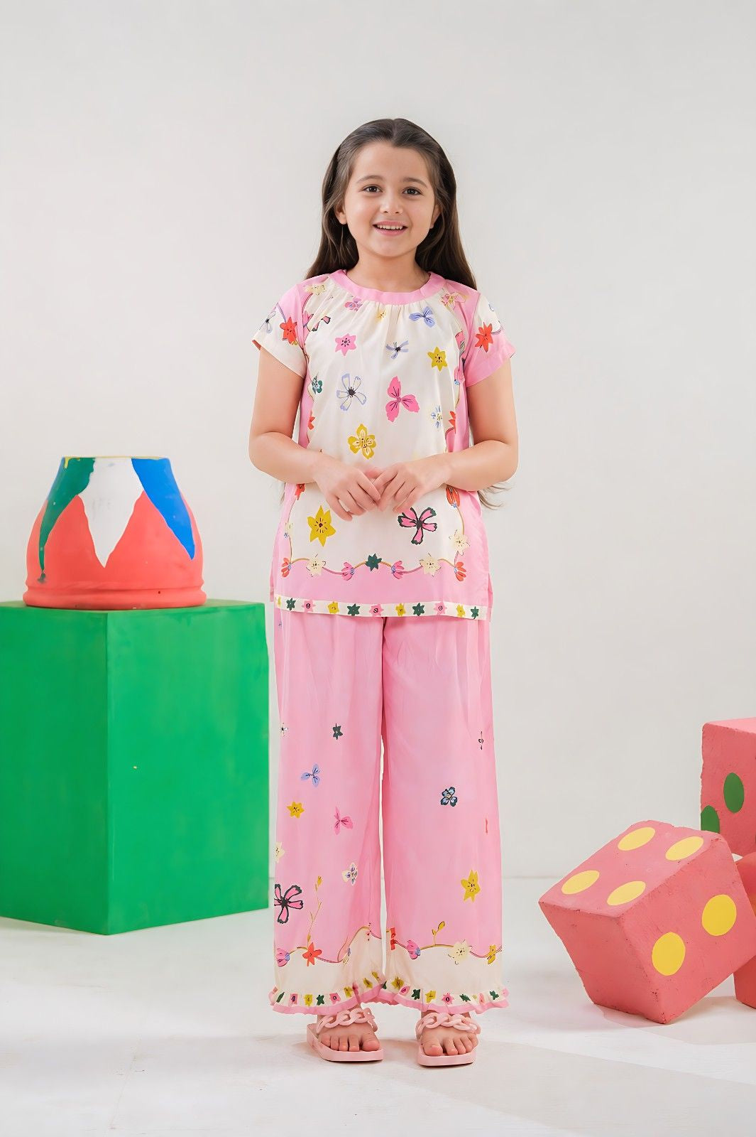 Pink Petal Bloom Co-ord Set