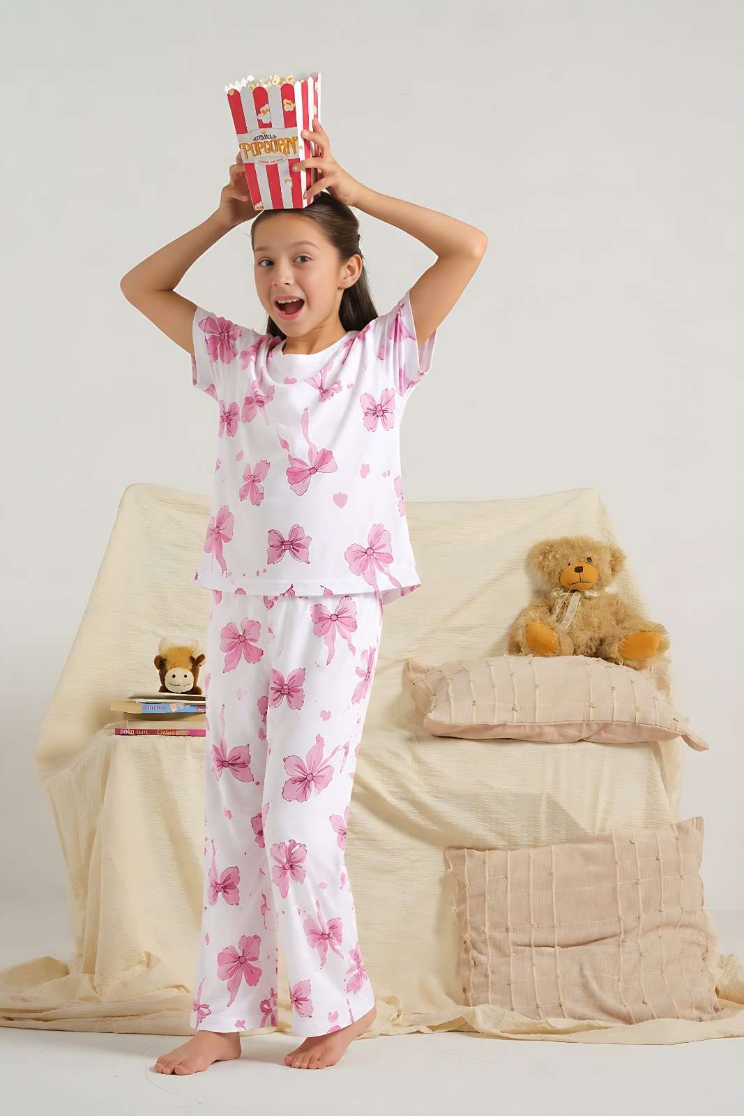 Pink Ribbon Printed Nightwear