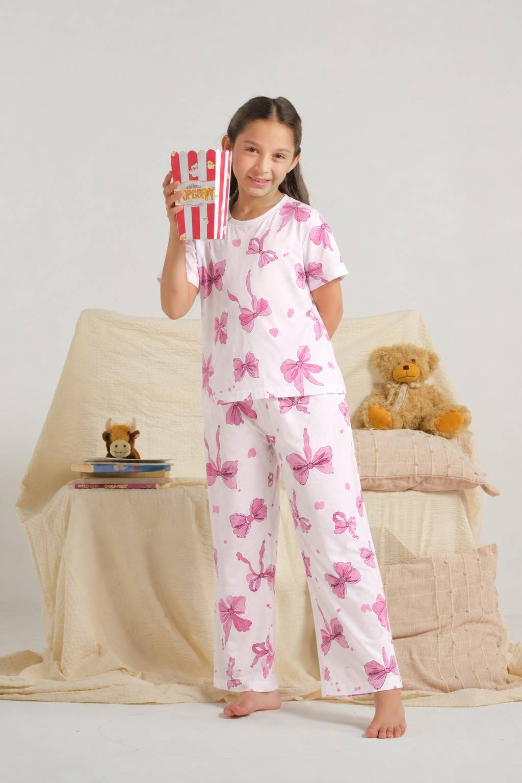 Pink Ribbon Printed Nightwear