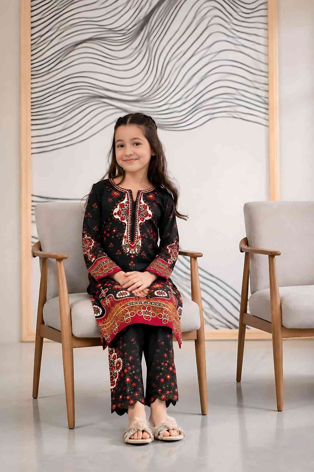 Traditional Floral Girls Co-Ord Set