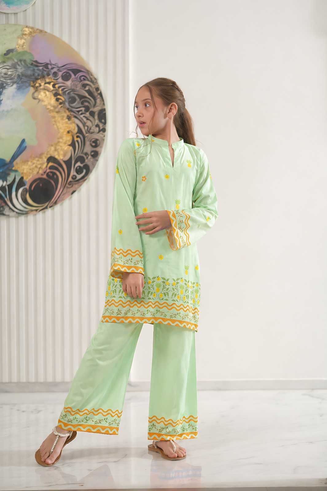 Pineapple Bloom Mint Co-Ord Set