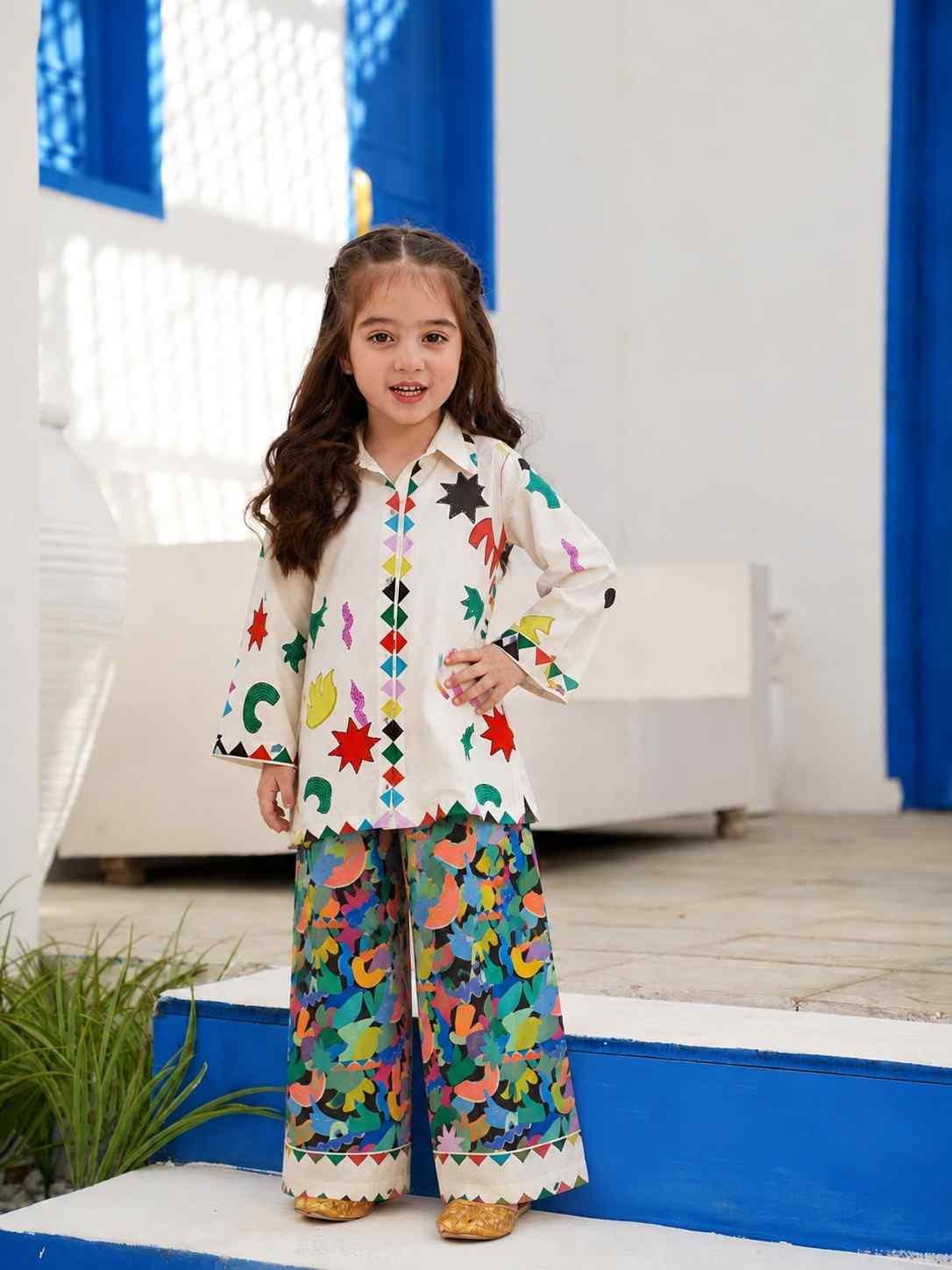Playful Rainbow Bloom Co-Ord Set