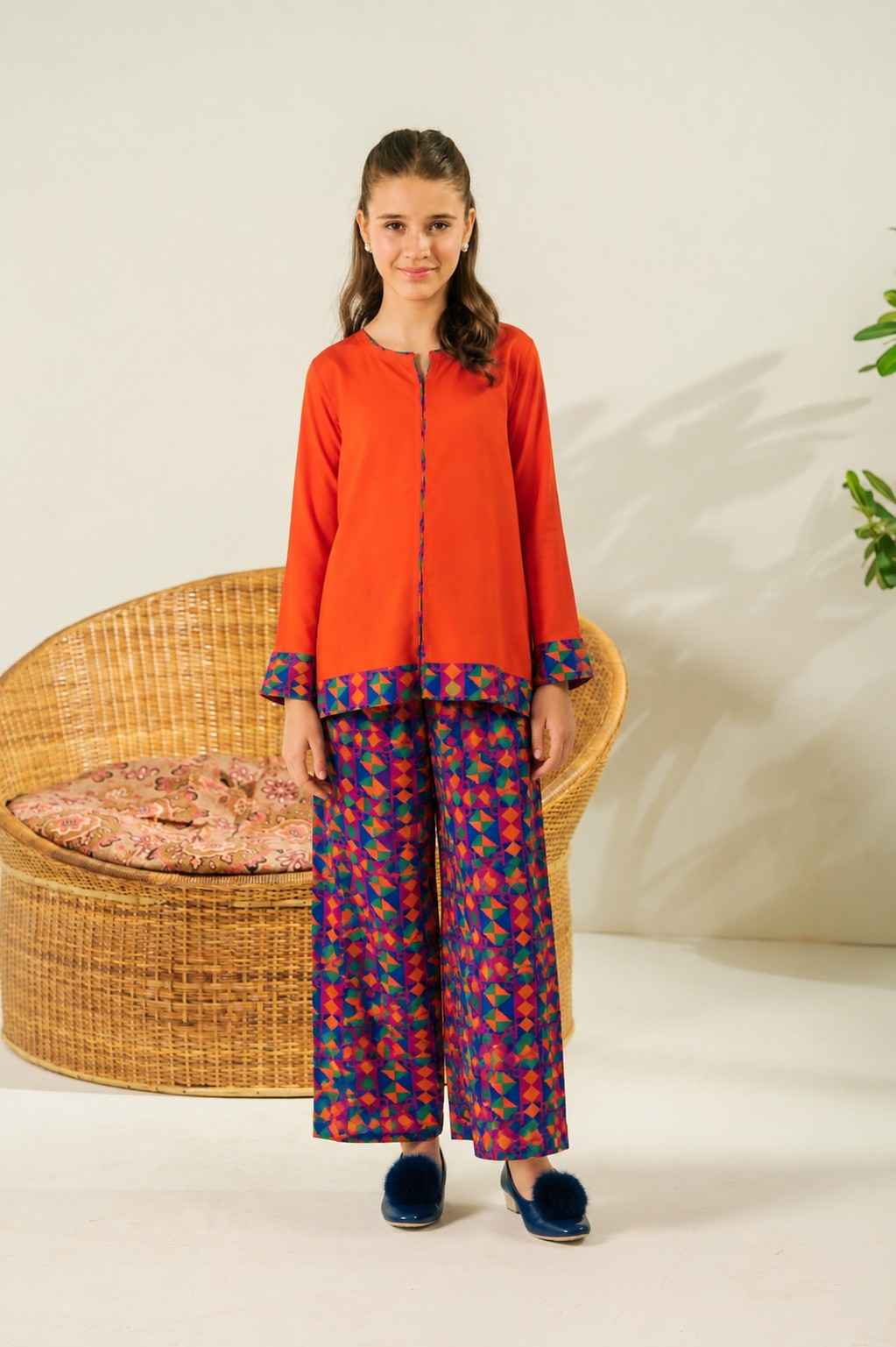 Orange Prism Co-Ord Set